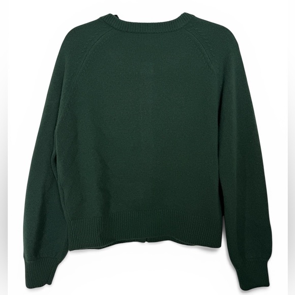 Aritzia Wilfred Wool Cashmere Cardigan Green Button Front Womens Medium Sweater - Picture 5 of 9